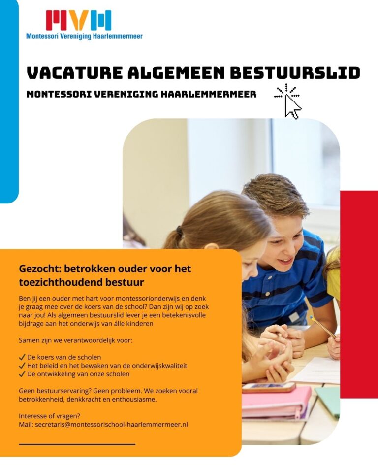 Vacature algemeen bestuurslid